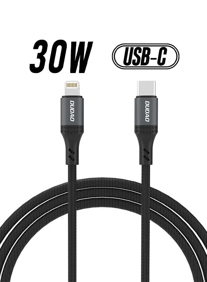 30W USB-C to Lightning Cable, Type-C to Lightning Fast Charging Cable, Suitable for All Lightning Port Devices, 1.2 Meters Long