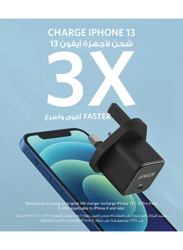 USB C Plug, 20W USB C Charger - Fast Charging PowerPort III Cube Charger