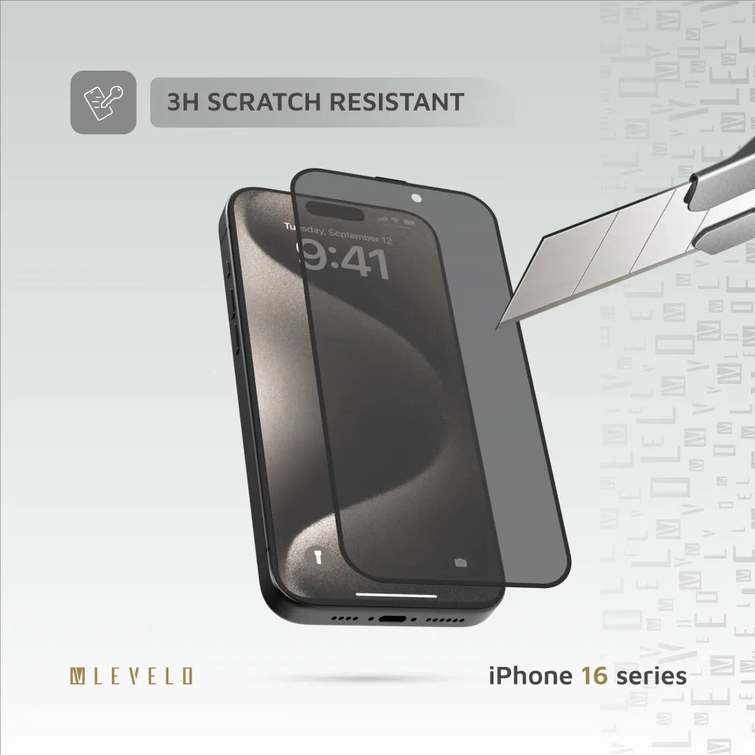 Levelo 3D Resin Glue High Silicone Aluminum Glass Screen Protector - privacy Screen Protector