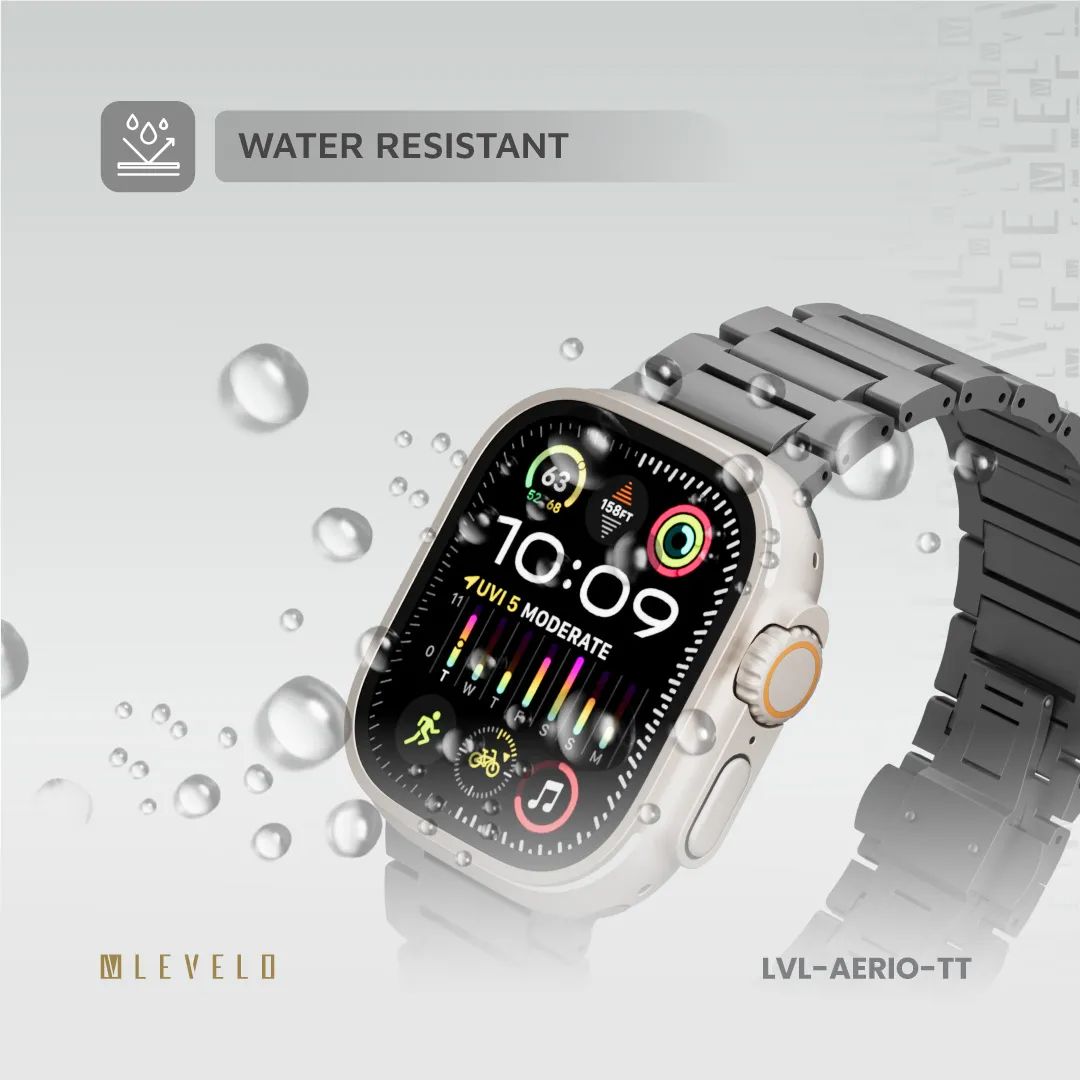 Levelo Aerio Titanium Watch Strap for Apple Watch 49/46mm