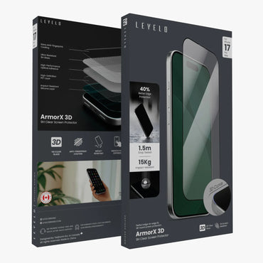 Levelo ArmorX 3D 9H Screen Protector for iPhone 17 Series