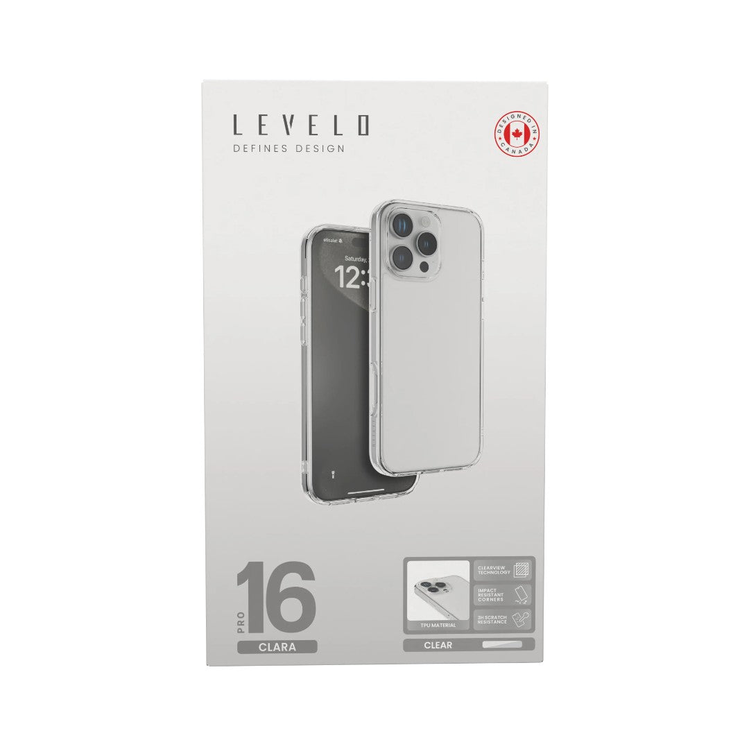 Levelo Clara Case For iPhone 16 pro