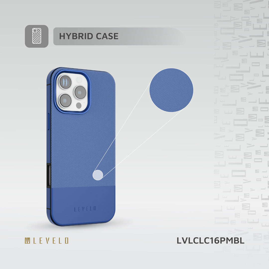Levelo Cuir Two Tone Leather Case For iPhone 16 Pro Max
