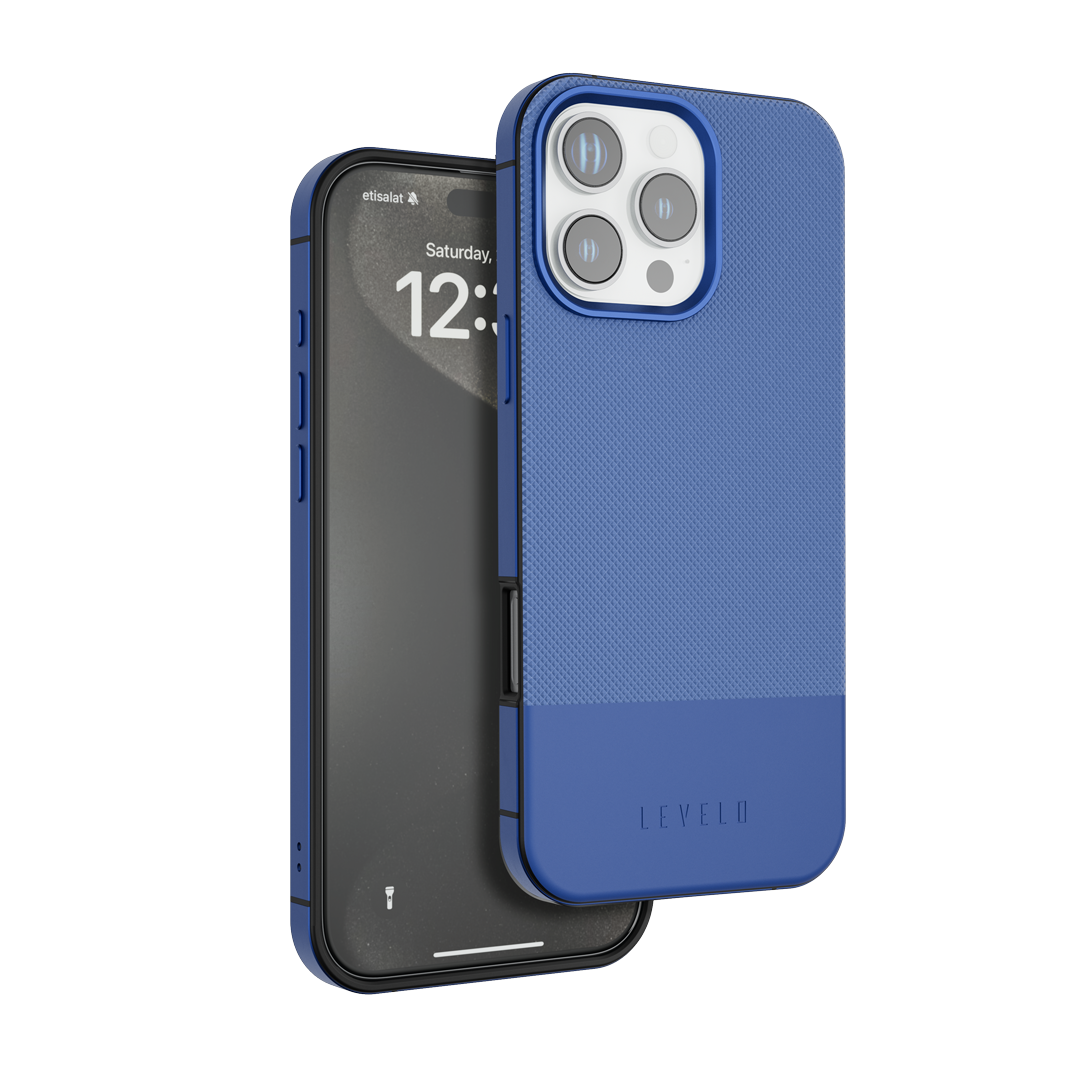Levelo Cuir Two Tone Leather Case For iPhone 16 Pro Max