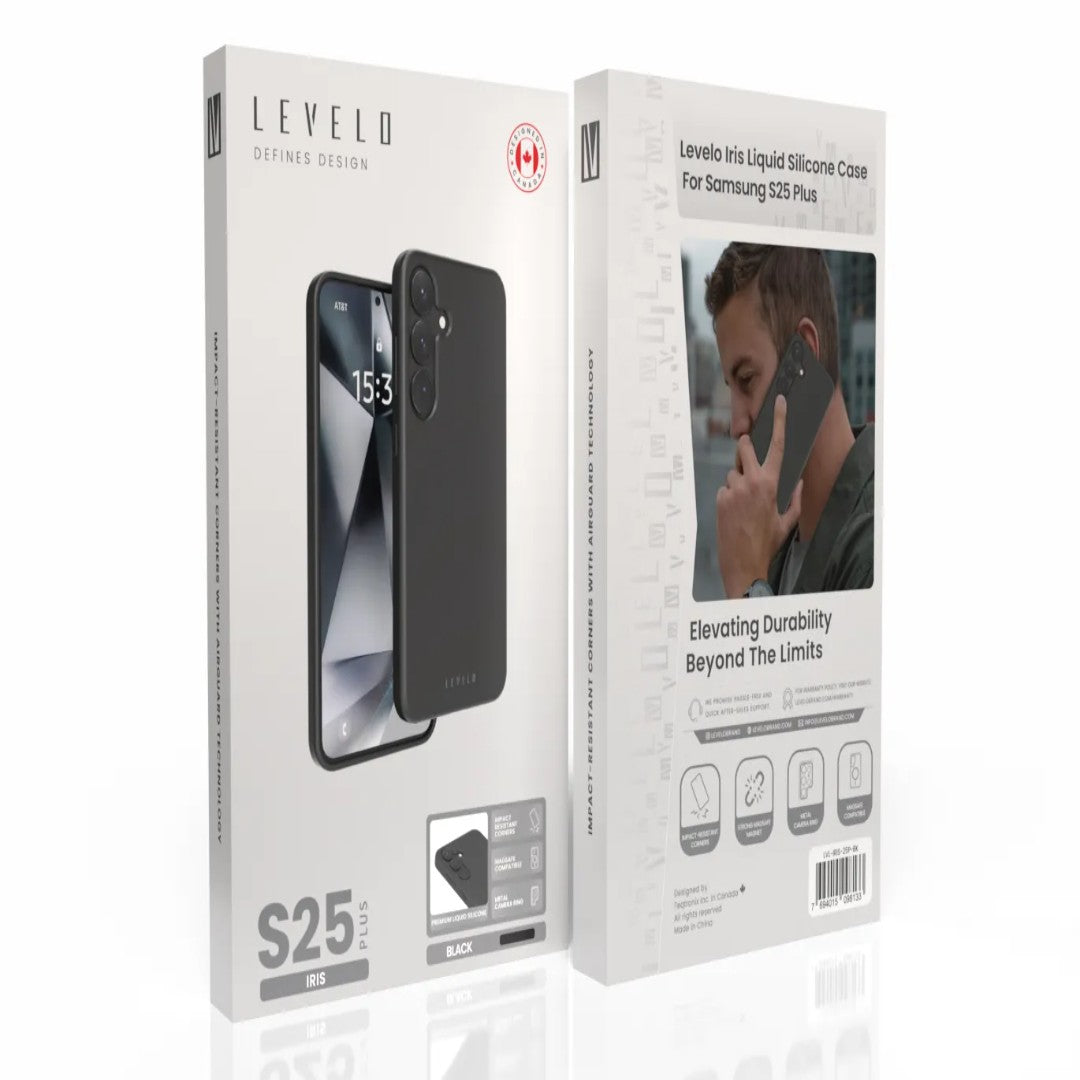 Levelo Iris Liquid Silicone Case for Samsung S25 Plus & S25 Ultra