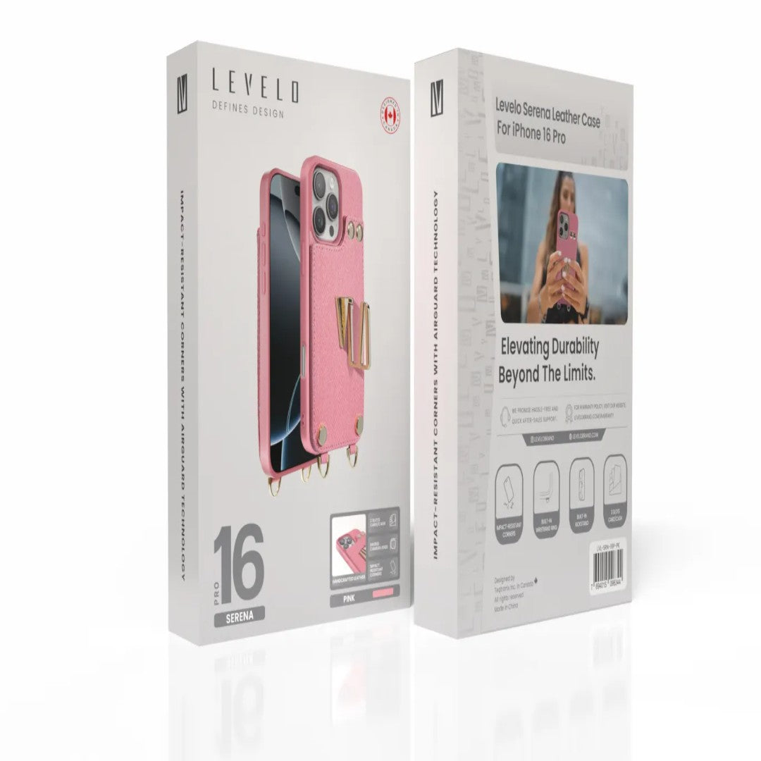 Levelo Serena Leather Case For iPhone 16 Pro