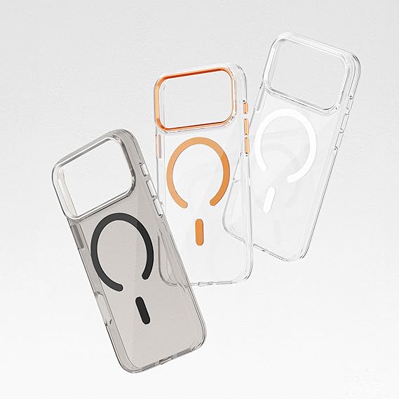 Maxwell High Permeability Compatible with Magsafe iPhone 17 Pro Max Phone Case Lens Guard, Crystal Clear, Full Body Protection
