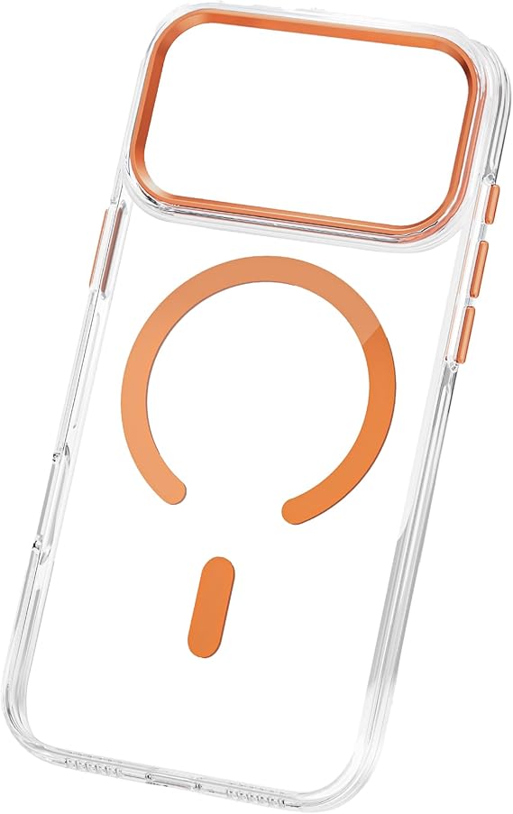 Maxwell High Permeability Compatible with Magsafe iPhone 17 Pro Max Phone Case Lens Guard, Crystal Clear, Full Body Protection