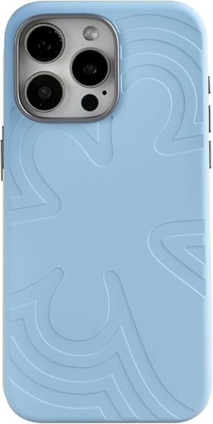 Maxwell Floral Silicone Phone Case Compatible with iPhone 16 Pro Max Lens Guard, Soft Microfiber Lining, Shockproof