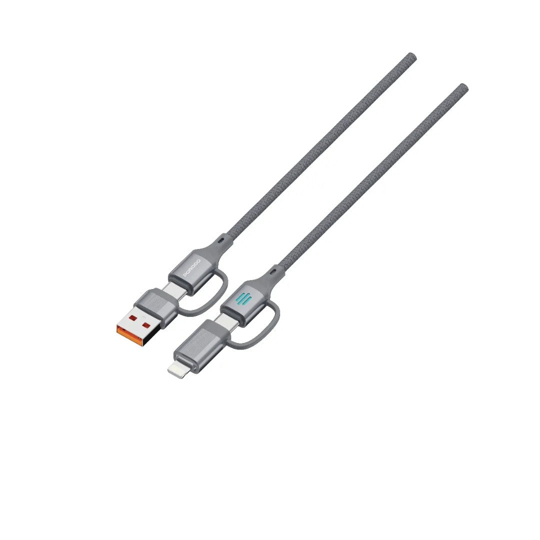 Porodo 4-in-1 High-Speed Charging Cable PD 240W
