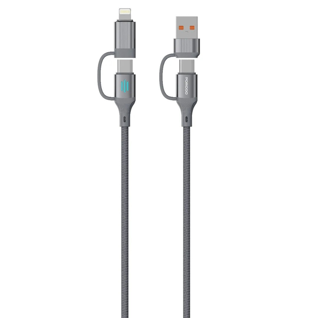 Porodo 4-in-1 High-Speed Charging Cable PD 240W