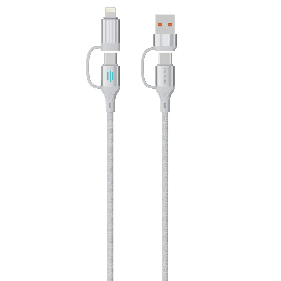 Porodo 4-in-1 High-Speed Charging Cable PD 240W