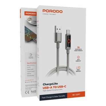 Porodo ChargeLite USB-A to USB-C Cable
