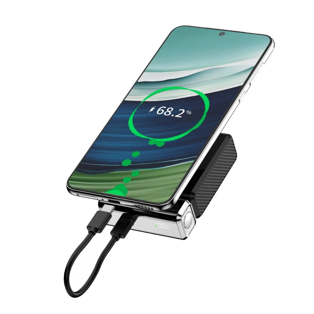 Porodo Chrome Volt 10000mAh Power Bank | 35W PD Fast Charging