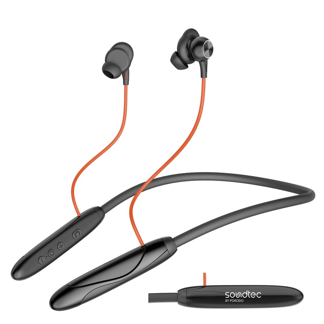 Porodo Echo Flex Magnetic Buds – Long Playtime with Hall-Switch Technology