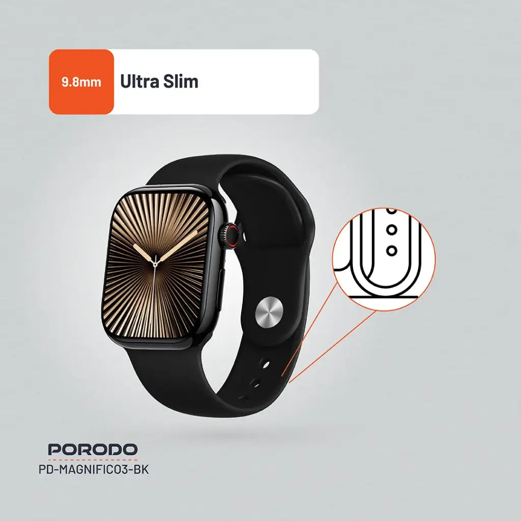 Porodo Magnifico 3 Smart Watch – 2.0" IPS HD Display