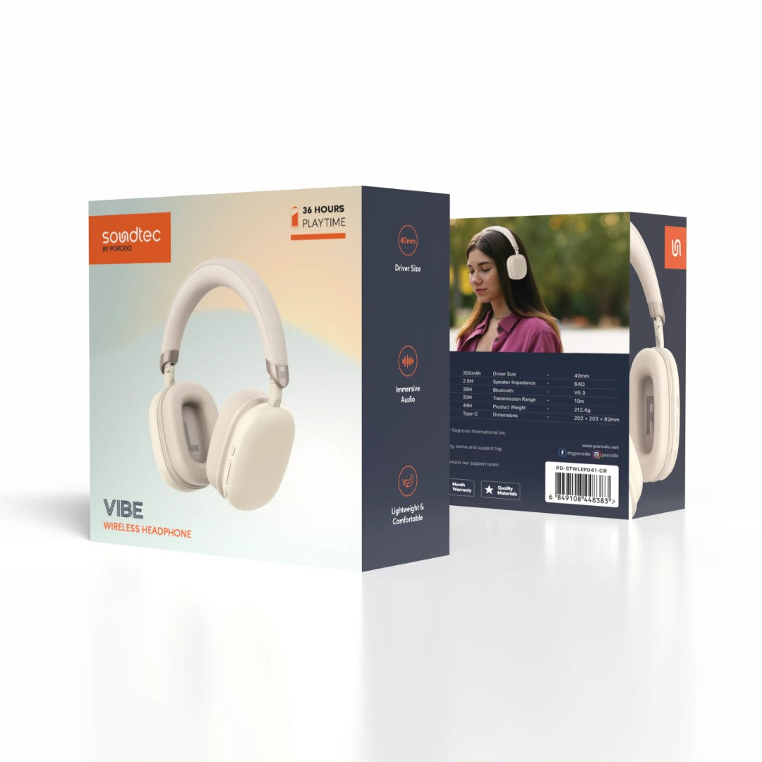 Porodo Soundtec Vibe Wireless Headphone
