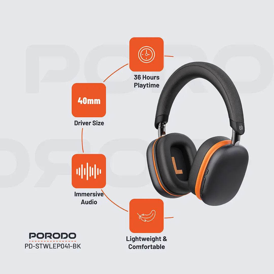 Porodo Soundtec Vibe Wireless Headphone