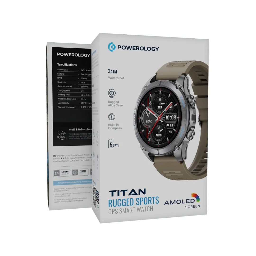 Powerology Titan Rugged Sports GPS Smart Watch