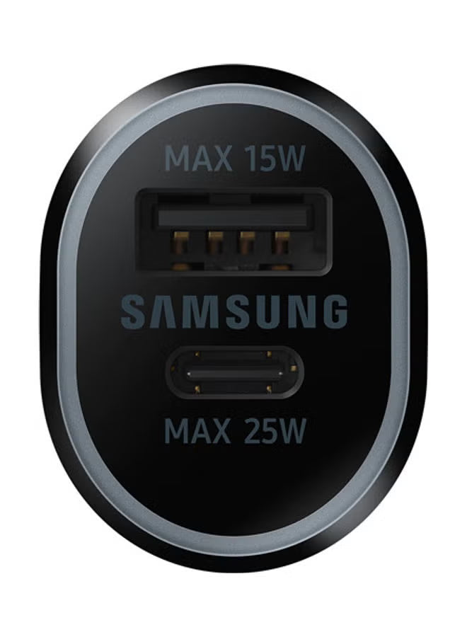 Samsung Dual Port Car Charger 25W + 15W Black