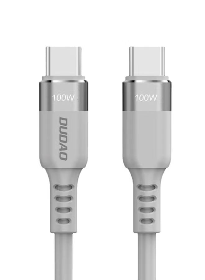 Dudao 100W USB-C to Type-C, Fast Charging Cable, High-Speed Data Transfer, Suitable for All USB C Devices, 1 Meters Long