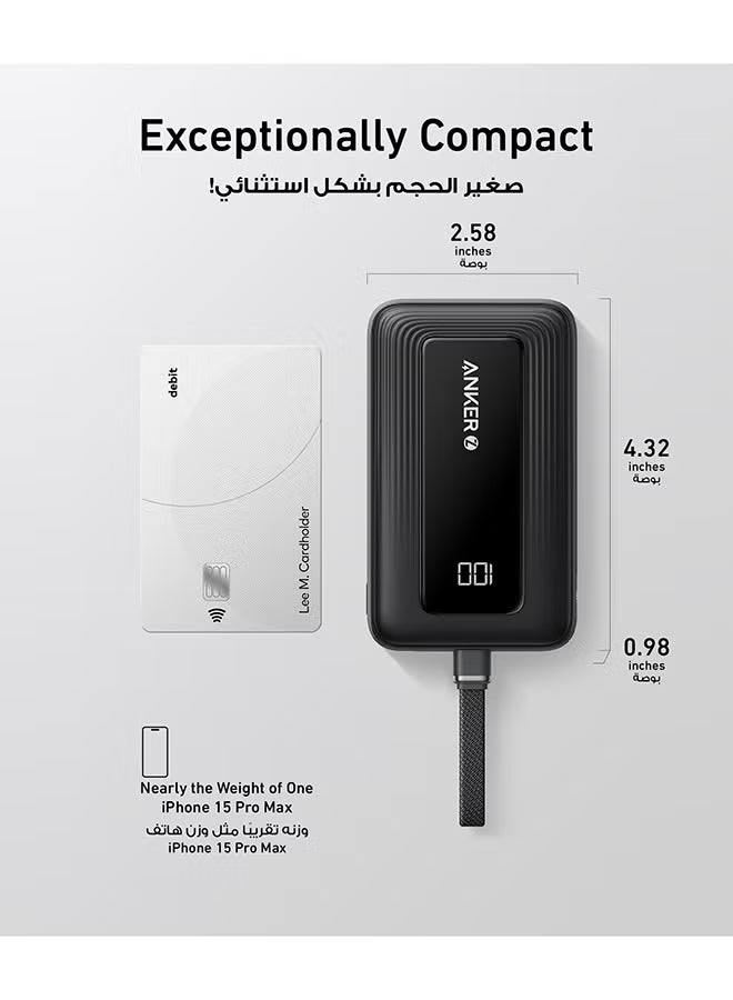 10000 mAh Zolo Power Bank, 10,000mAh 30W High-Speed Portable Charger