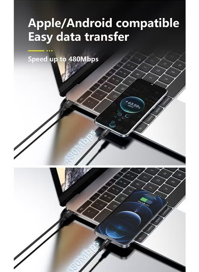 30W USB-C to Lightning Cable, Type-C to Lightning Fast Charging Cable, Suitable for All Lightning Port Devices, 1.2 Meters Long