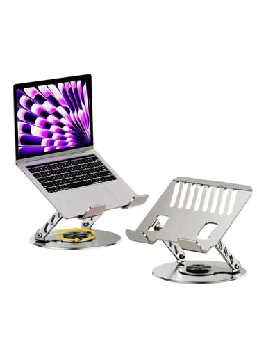 JBQ Laptop Stand for Desk – Adjustable & Rotating Aluminum Laptop Riser