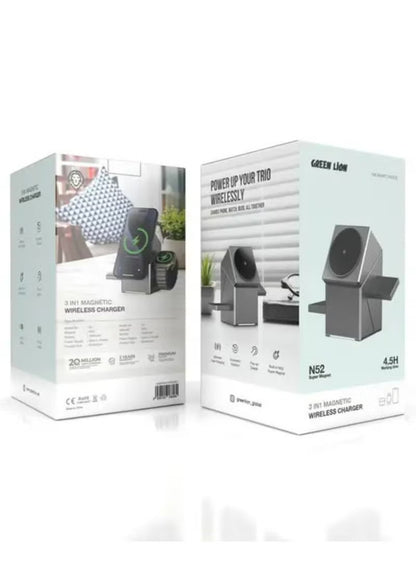 Power Trio 3 In 1 Wireless Charger, 4.5h Working Time
