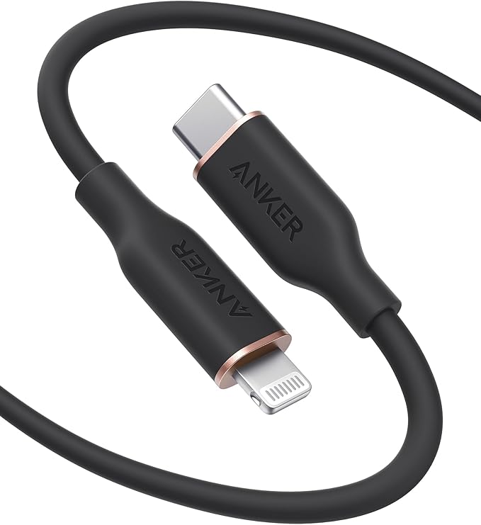 Anker PowerLine III Flow, USB C to Lightning Cable for iPhone (6ft)
