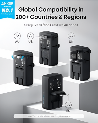 Anker Nano Travel Adapter, 5-Port Power Adapter