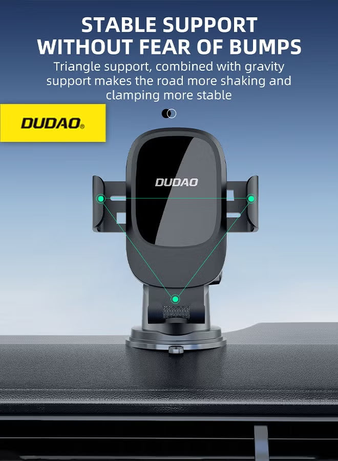 Car Phone Holder, Anti Shake Car Mount, Gravity Bracket for All Mobile Phones, Can be Washed and Reused