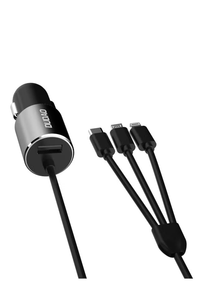 Dudao 4.3A Car Charger - 1 in 3