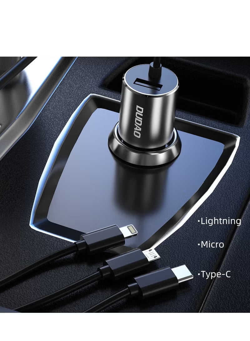Dudao 4.3A Car Charger - 1 in 3