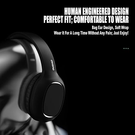 Dudao Multifunctional Wireless Earphones Bluetooth 5.0 Micro SD Card Reader FM Radio Black (X22Pro)