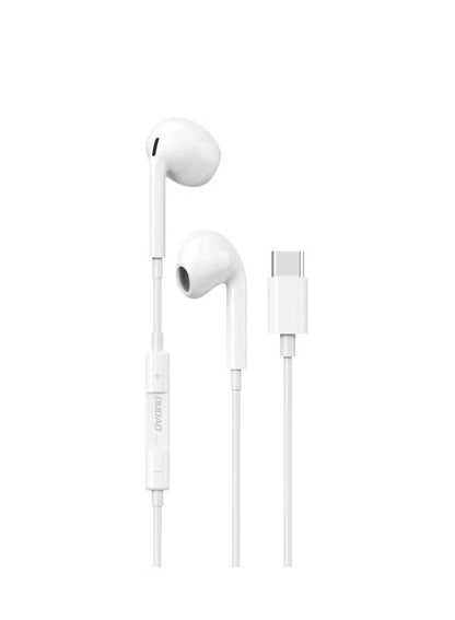 Dudao X14PROT-W1 in-ear headphones with C TYPE connector white