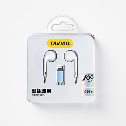 Dudao X14PROT-W1 in-ear headphones with C TYPE connector white