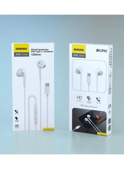 Dudao X3C-W1 Earphone Type-C 1.2M