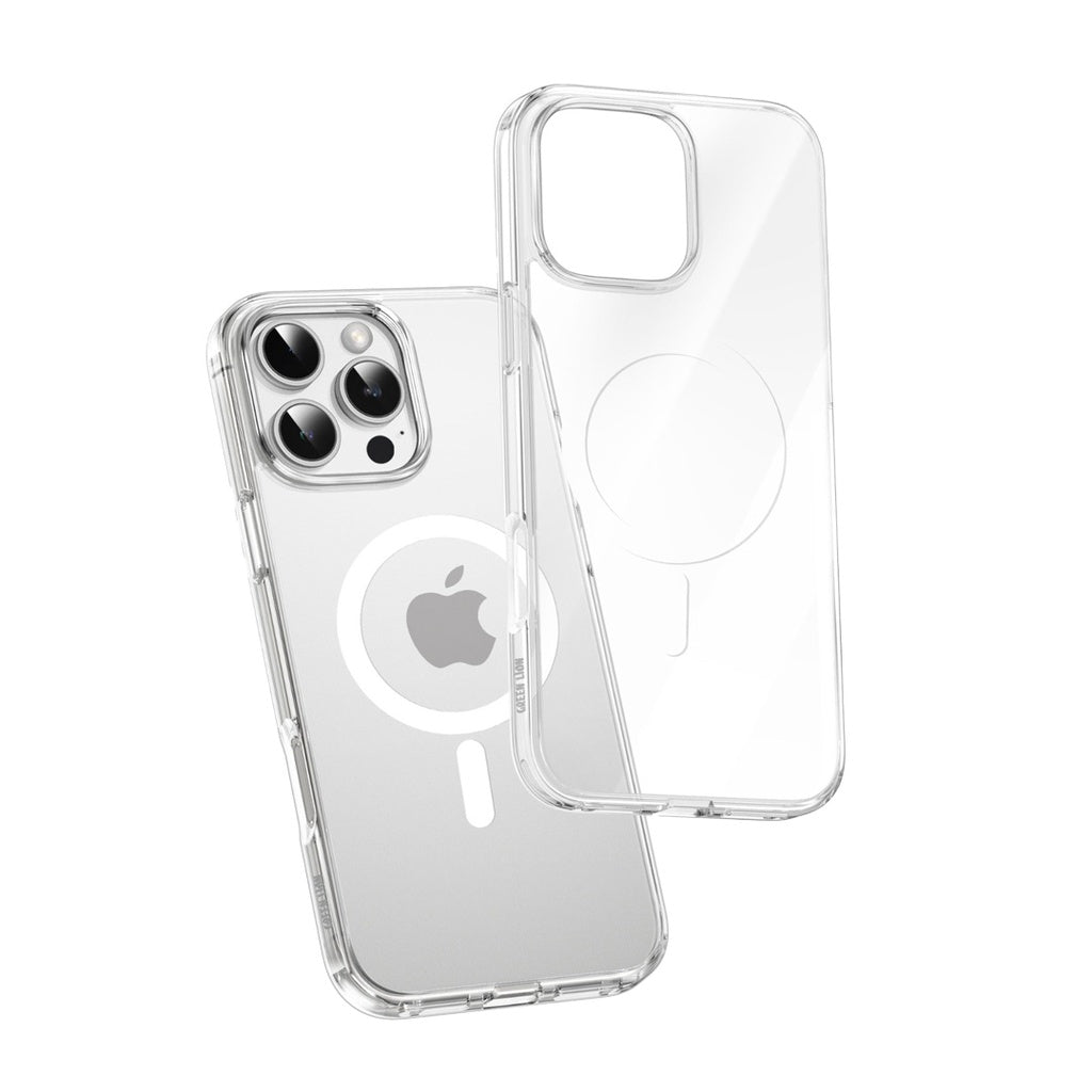 Green Lion Anti Fingerprint MagSafe Crystal Clear Case for iPhone 16 Series
