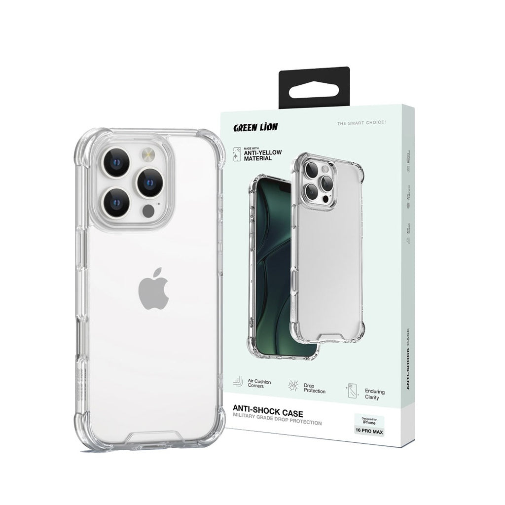Green Lion Anti-Shock Case for iPhone 16 Pro Max / Pro / Plus