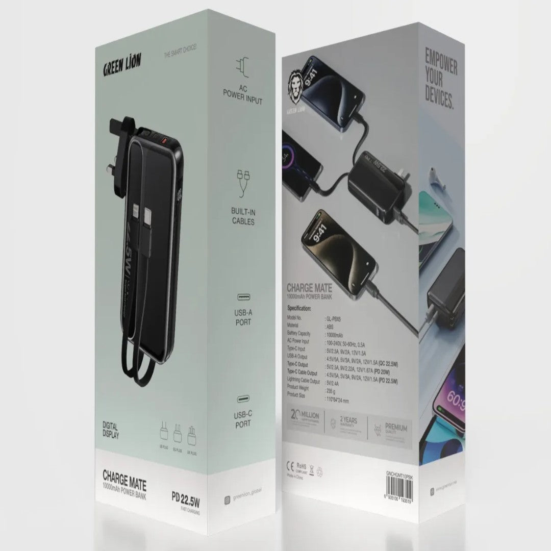 Green Lion Charge Mate Power Bank 10000 mAh PD 22.5W