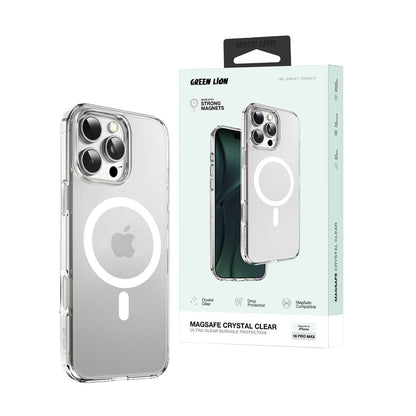 Green Lion Anti Fingerprint MagSafe Crystal Clear Case for iPhone 16 Series