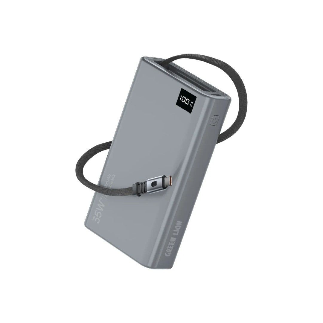 Green Lion Retractable Power Bank 35W 10000mAh