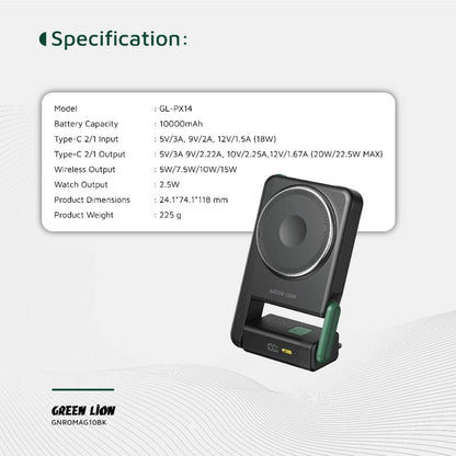 Green Lion Rotex Magsafe 10000mAh Power Bank