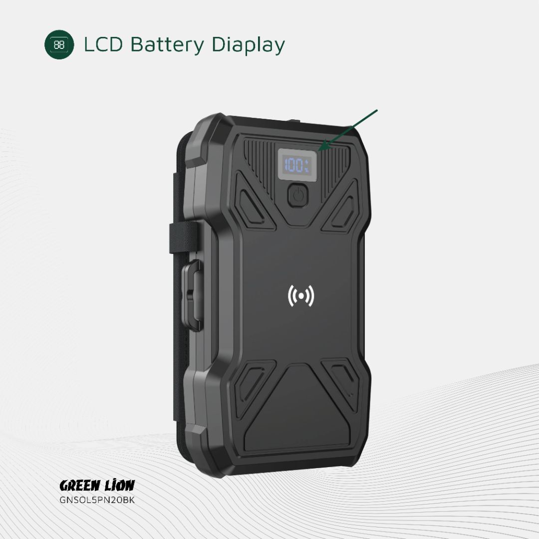 Green Lion Solar 5-Panel 20000mAh Power Bank PD20W