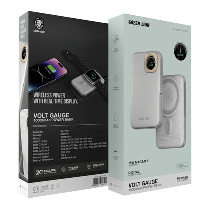 Green Lion Volt Gauge 10000mAh Power Bank PD 22.5W