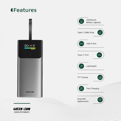 Green Lion Voltix 10000mAh Powerbank PD20W