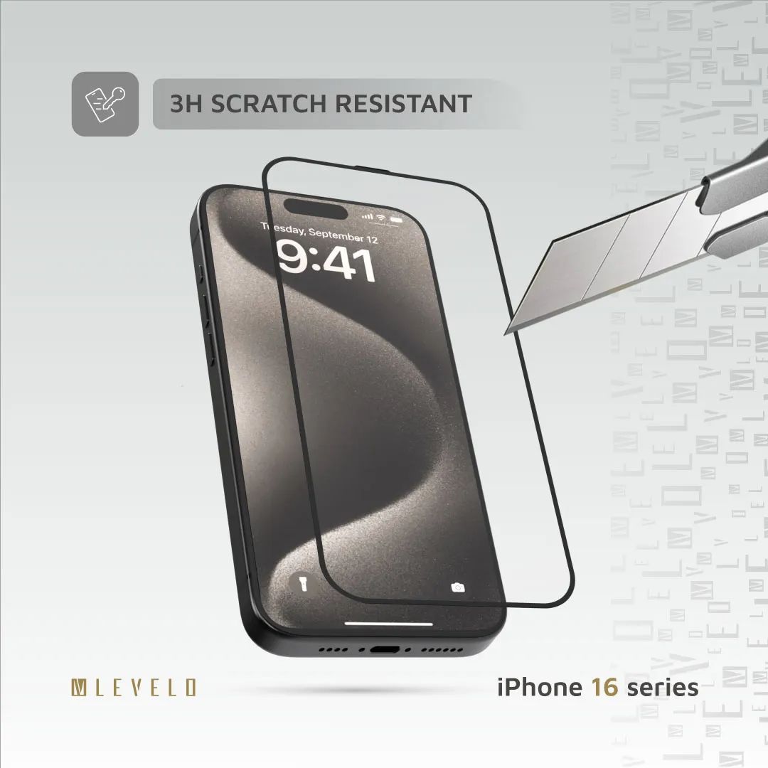 Levelo 3D Resin Glue High Silicone Aluminum Glass Screen Protector - Clear Screen Protection
