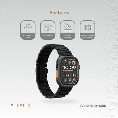 Levelo Aerio Titanium Watch Strap for Apple Watch 49/46mm