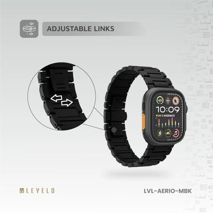 Levelo Aerio Titanium Watch Strap for Apple Watch 49/46mm
